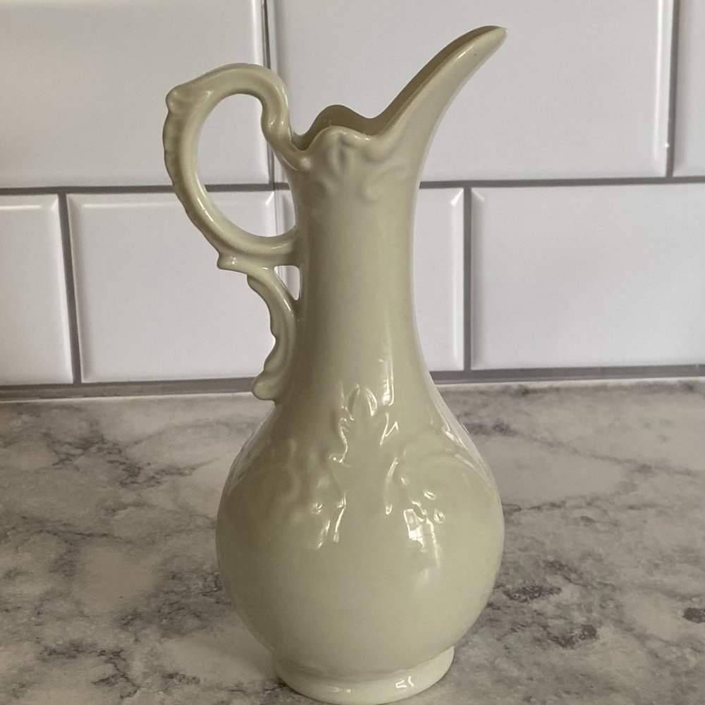 Vintage Small White Porcelain Creamer Pitcher - Picture 2 of 5